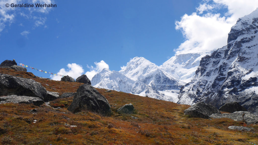 Kanchenjunga Basecamp. At the foot of the third highest Mountain in the world do roam wolves.