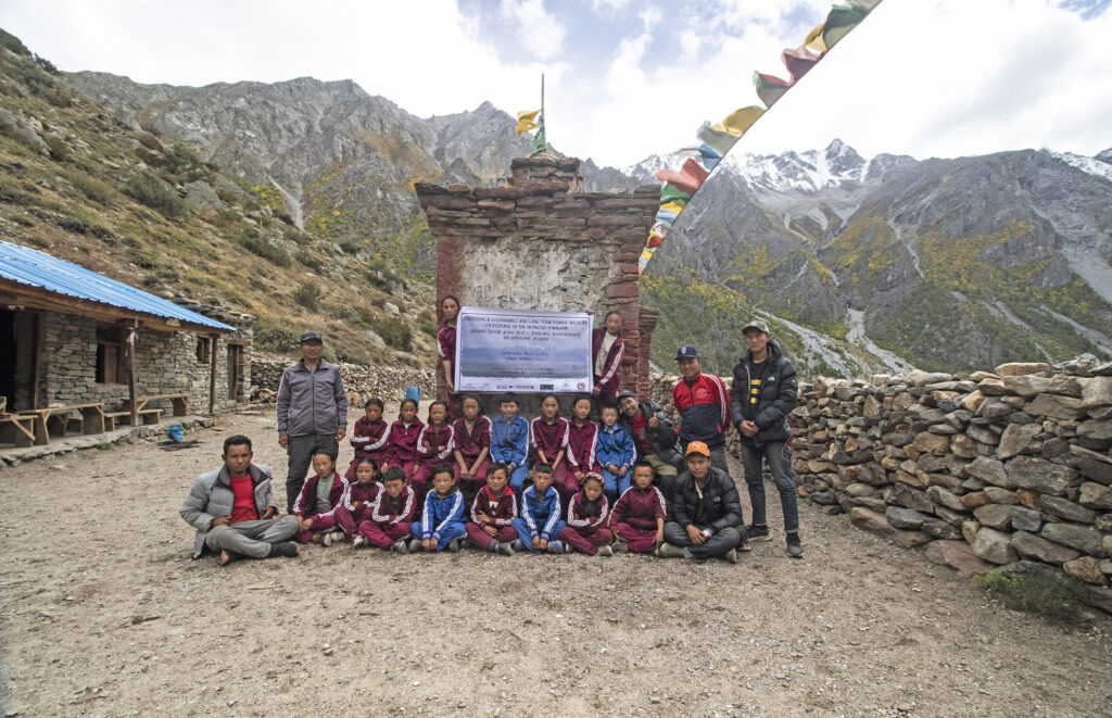 School students from Halji after the conservation workshop in their school.
